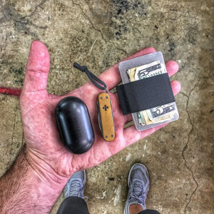 Minimalist Elastic Card Band Wallet by Recycled Firefighter, paper gift detail photo 3