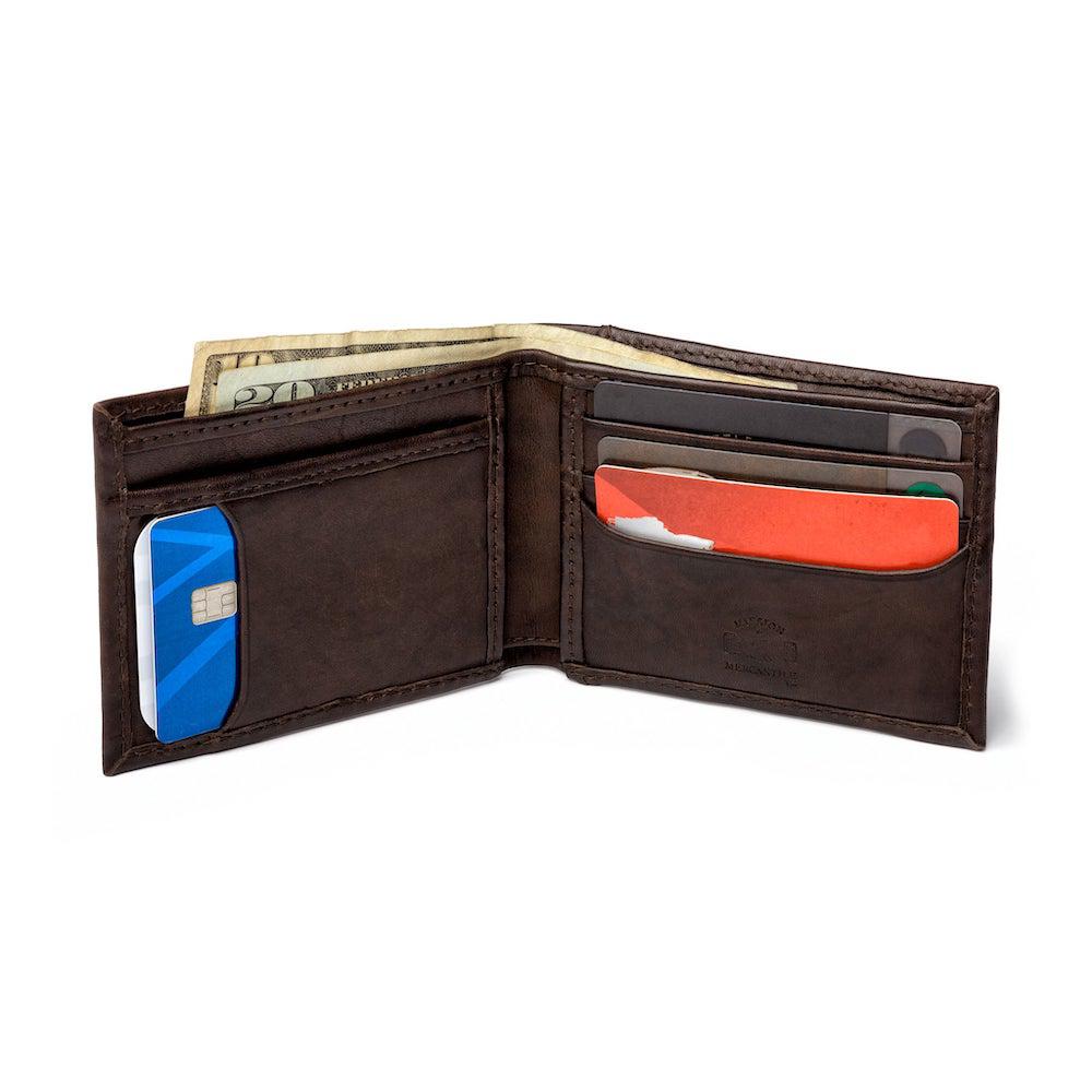 Benjamin Leather Bifold by Mission Mercantile Leather Goods, Southern food gift detail photo 4