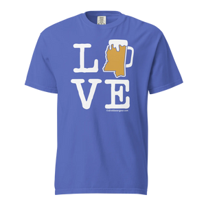 Mississippi Beer Mug Tee - LOVE - COMFORT COLORS BRAND TEE Drink Beer Gear