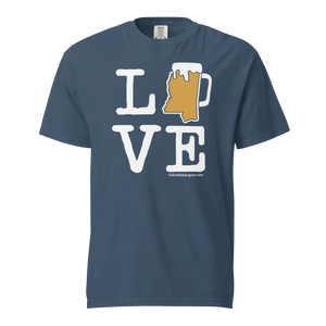 Mississippi Beer Mug Tee - LOVE - COMFORT COLORS BRAND TEE Drink Beer Gear