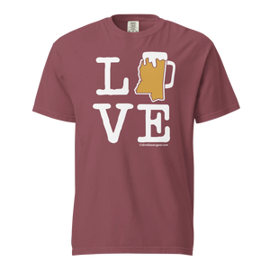 Mississippi Beer Mug Tee - LOVE - COMFORT COLORS BRAND TEE Drink Beer Gear