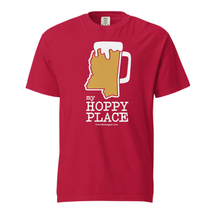 Mississippi Beer Mug Tee - My Hoppy Place - COMFORT COLORS BRAND TEE Drink Beer Gear