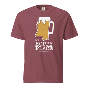 Mississippi Beer Mug Tee - My Hoppy Place - COMFORT COLORS BRAND TEE Drink Beer Gear