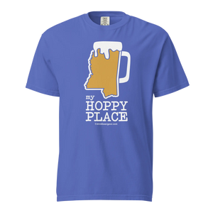 Mississippi Beer Mug Tee - My Hoppy Place - COMFORT COLORS BRAND TEE Drink Beer Gear