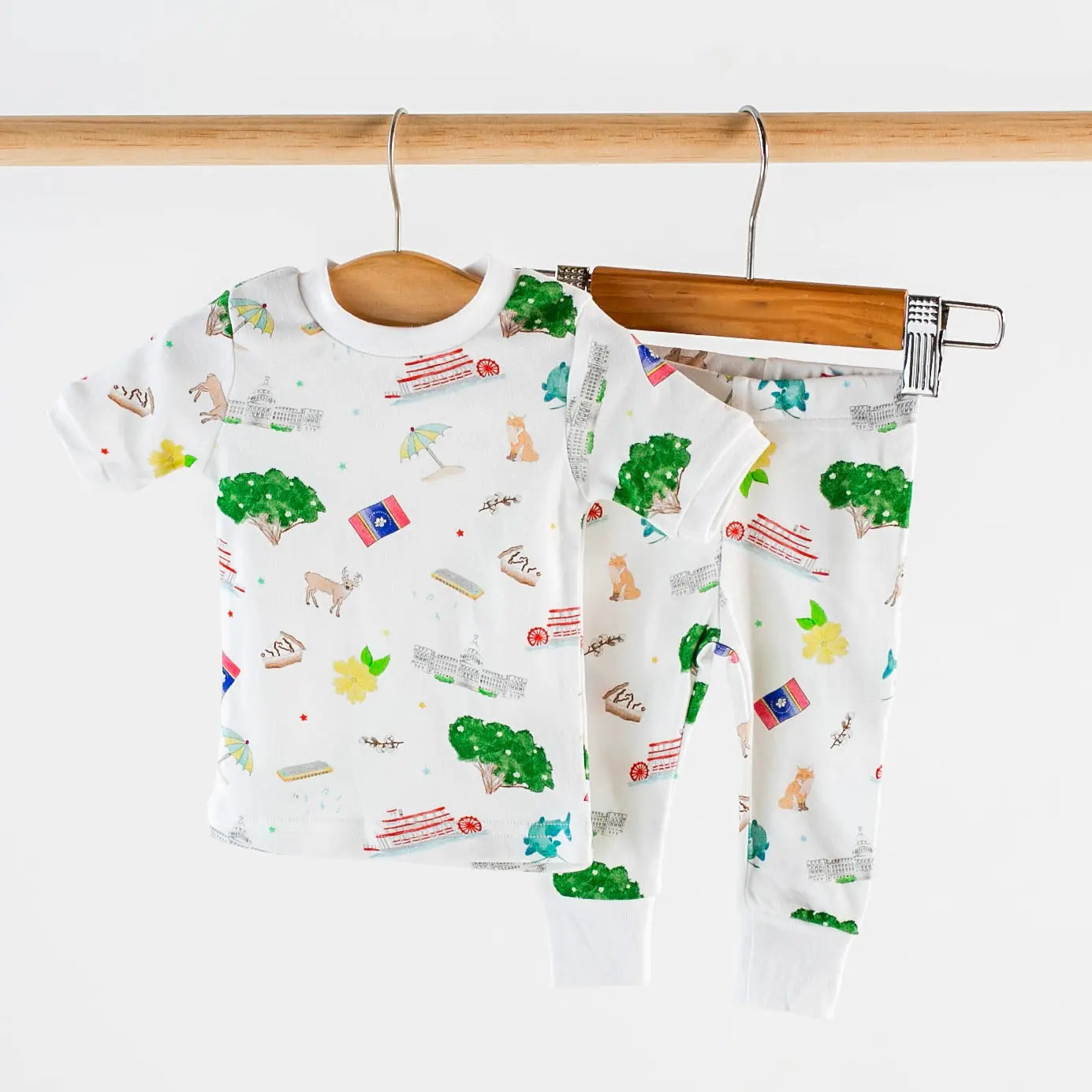 Mississippi Kids Organic Cotton Pajama Set Nola Tawk