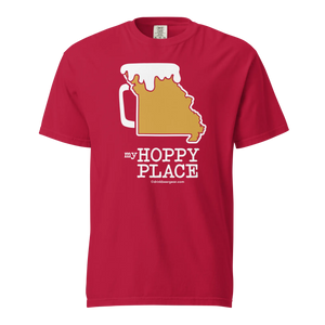 Missouri Beer Mug Tee - My Hoppy Place - COMFORT COLORS BRAND TEE Drink Beer Gear