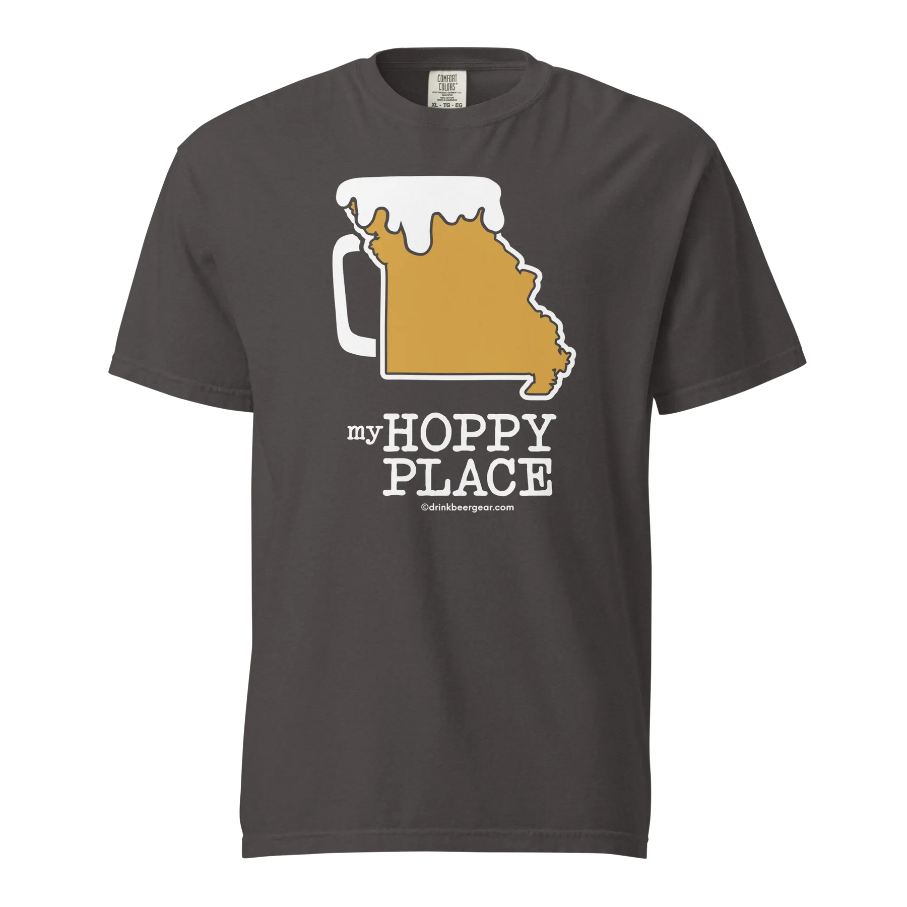 Missouri Beer Mug Tee - My Hoppy Place - COMFORT COLORS BRAND TEE Drink Beer Gear