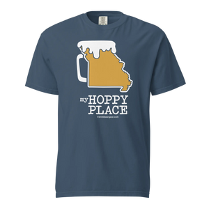 Missouri Beer Mug Tee - My Hoppy Place - COMFORT COLORS BRAND TEE Drink Beer Gear
