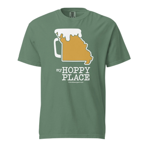 Missouri Beer Mug Tee - My Hoppy Place - COMFORT COLORS BRAND TEE Drink Beer Gear