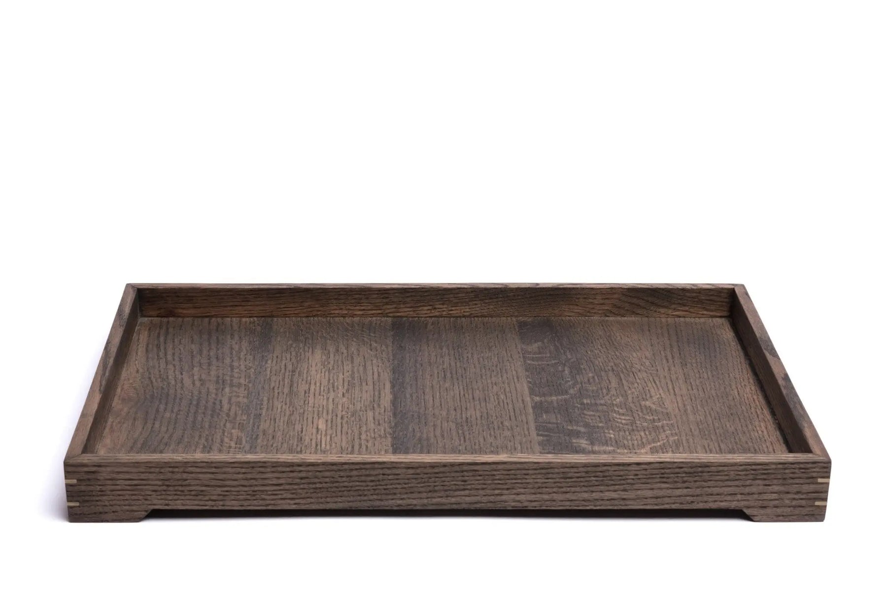 Modern Wooden Tray with Brass Details by Alabama Sawyer, Southern home decor detail photo 5