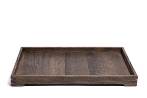 Modern Wooden Tray with Brass Details by Alabama Sawyer, Southern home decor detail photo 5