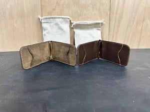 Money Clip Wallets by Kw Leatherworks, handmade leather goods detail photo 5