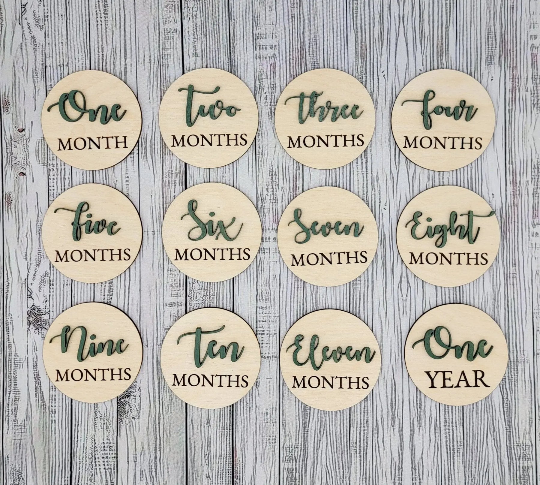 Monthly Wooden Milestone Photo Prop by EverLee Creations, Southern home decor main product photo