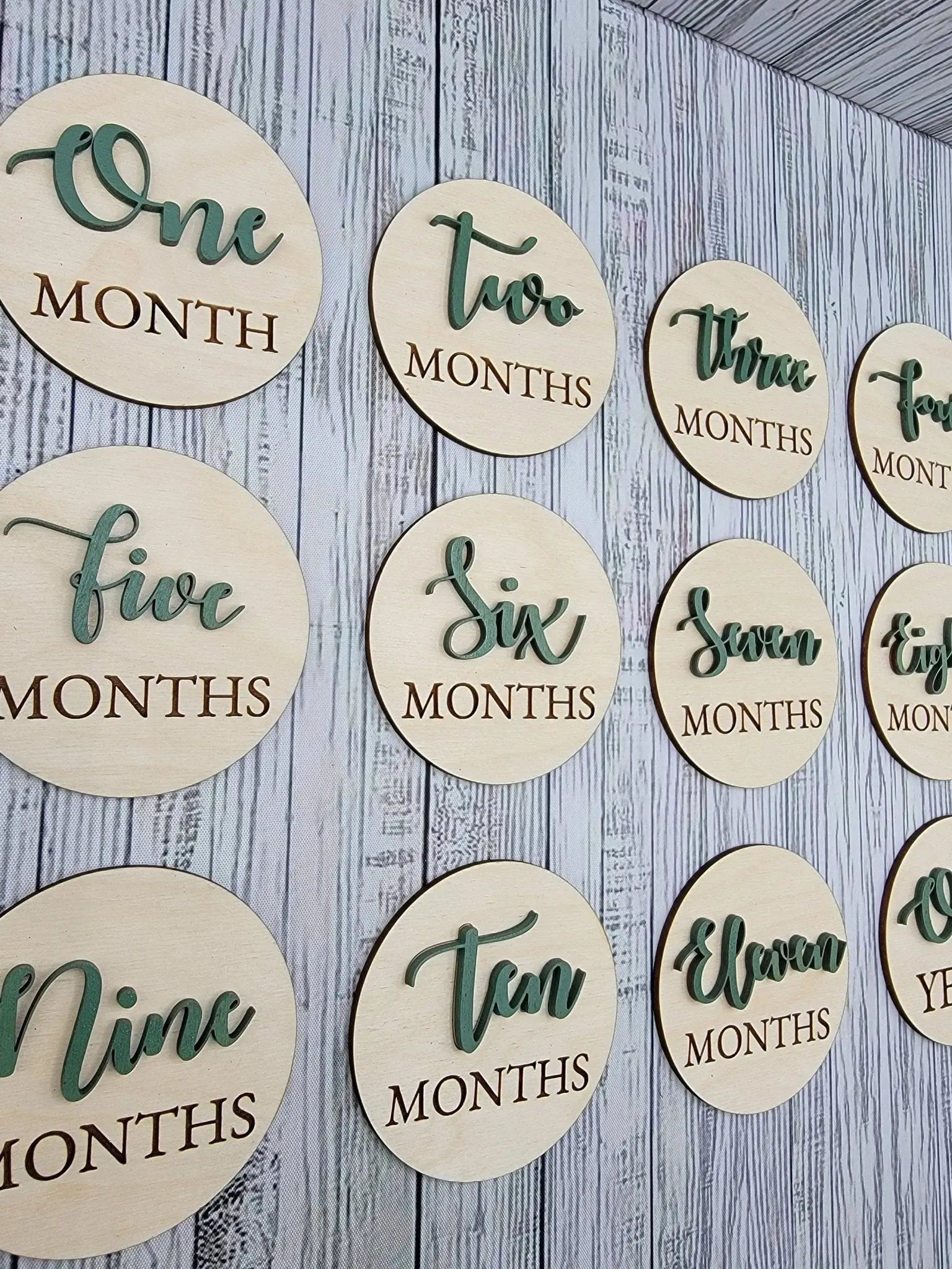 Monthly Wooden Milestone Photo Prop by EverLee Creations, Southern home decor detail photo 3
