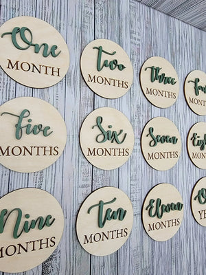 Monthly Wooden Milestone Photo Prop by EverLee Creations, Southern home decor detail photo 3