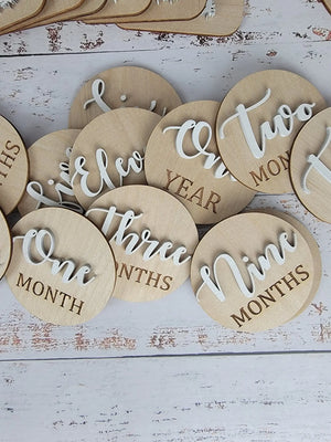 Monthly Wooden Milestone Photo Prop by EverLee Creations, Southern home decor detail photo 4