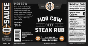 Moo Cow Steak Rub Q Sauce