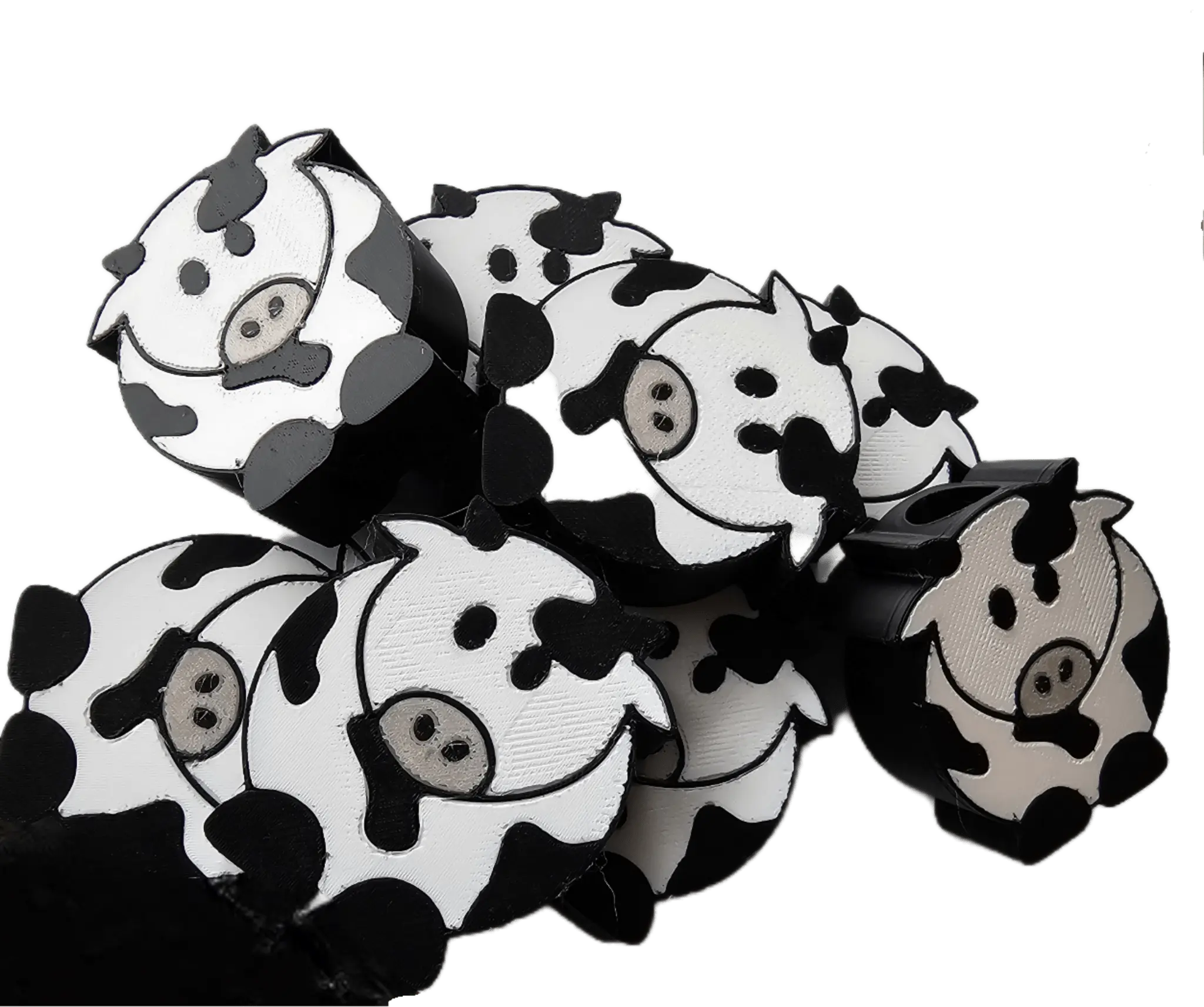 Moo Moo Straw Hugger – Cow Tumbler Topper | 3D-Printed Straw Hugger by The Tween Space, custom drinkware main product photo