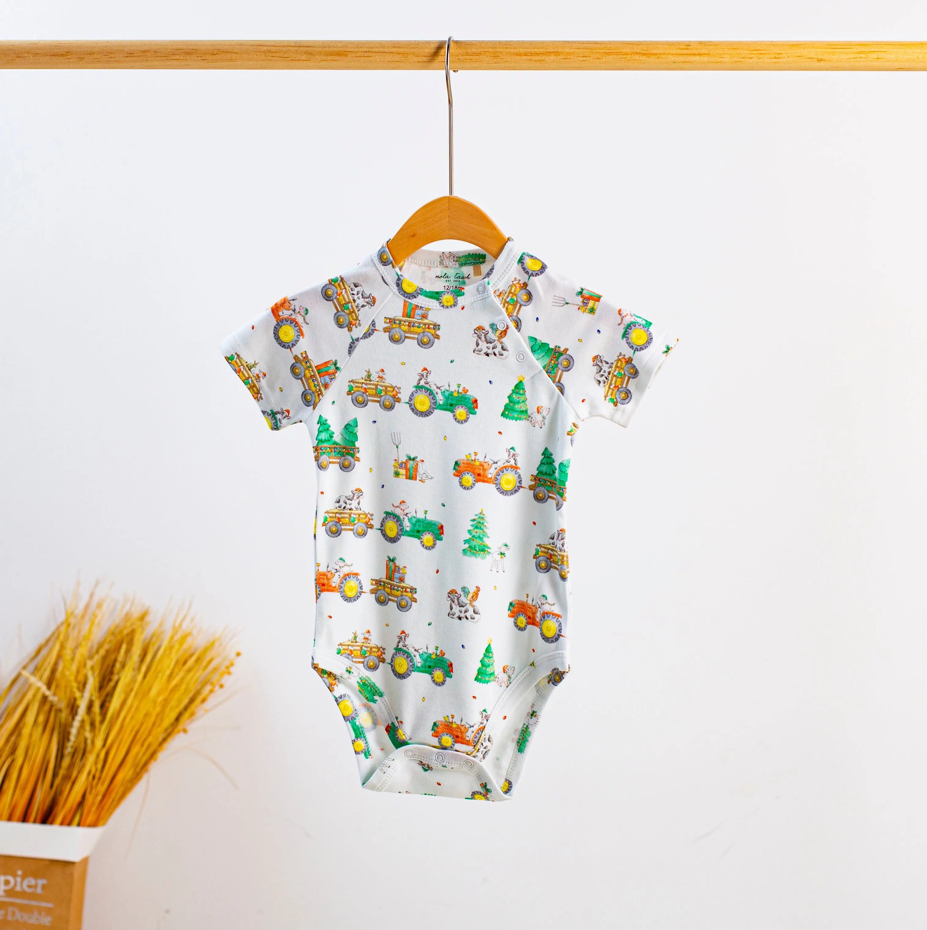 Moo-y Christmas Organic Cotton Christmas Onesie Nola Tawk