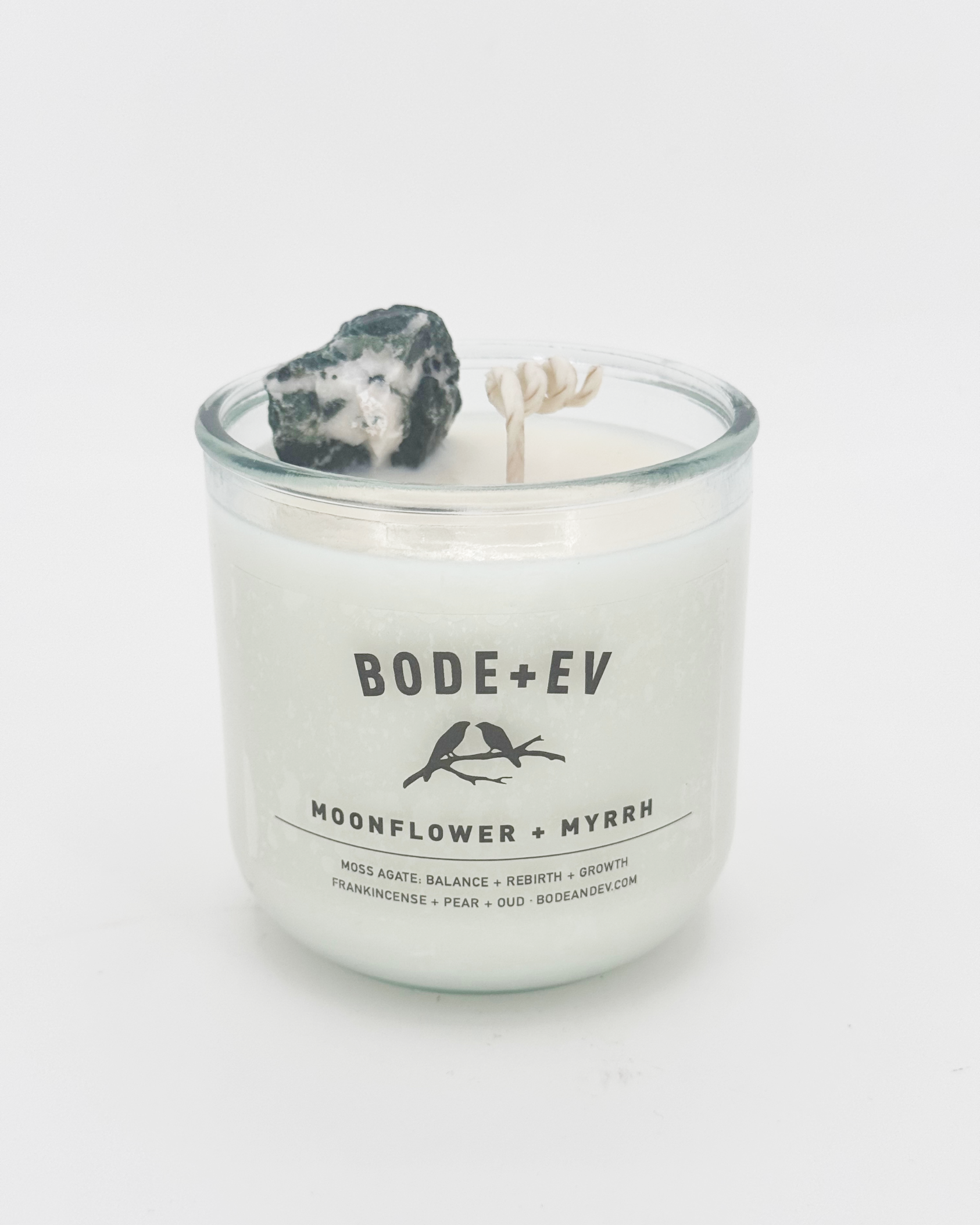 Moonflower + Myrrh | Bohemian Amber, Oud + Frankincense by Bode + Ev