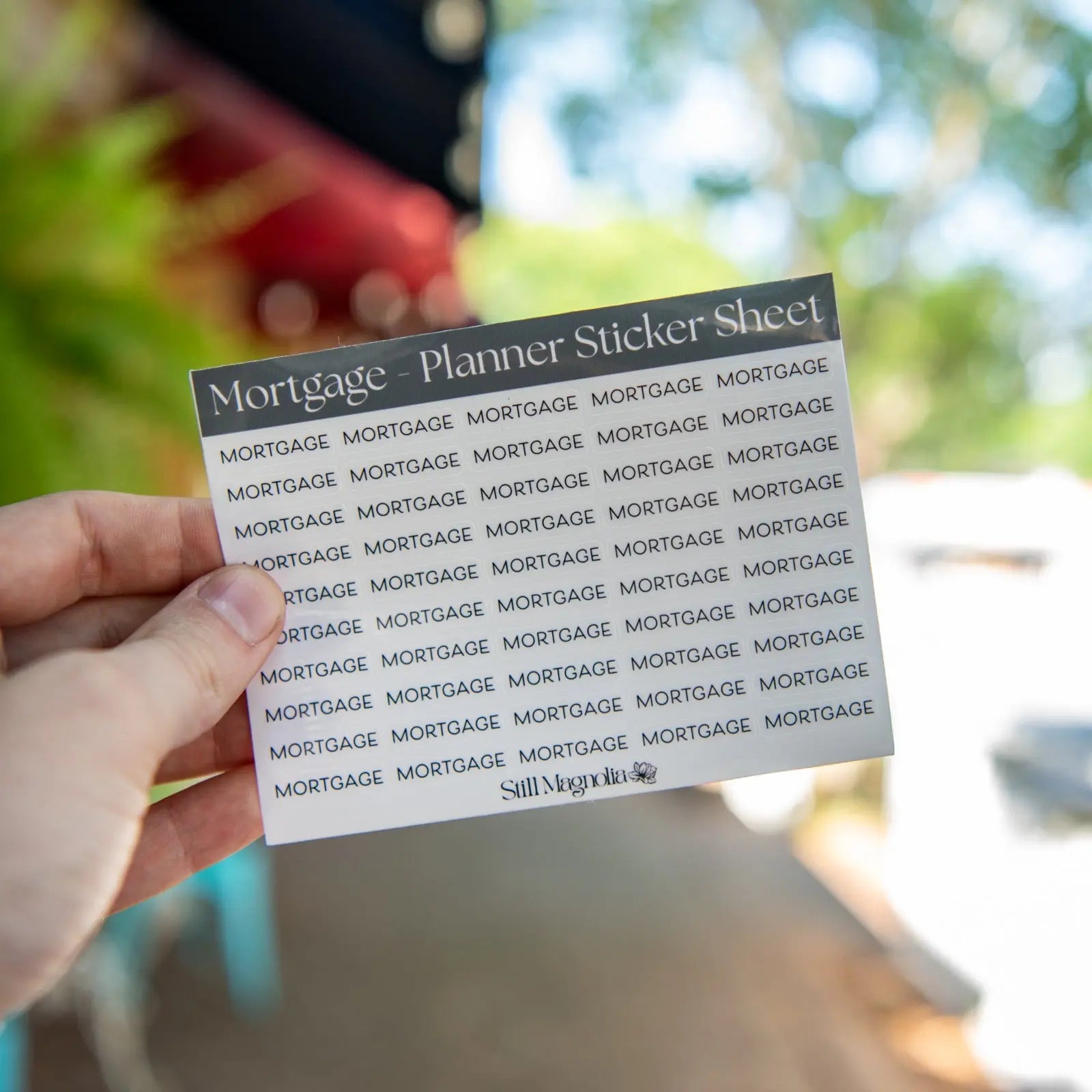 Mortgage - Planner Sticker Sheet by Still Magnolia, vinyl decal main product photo
