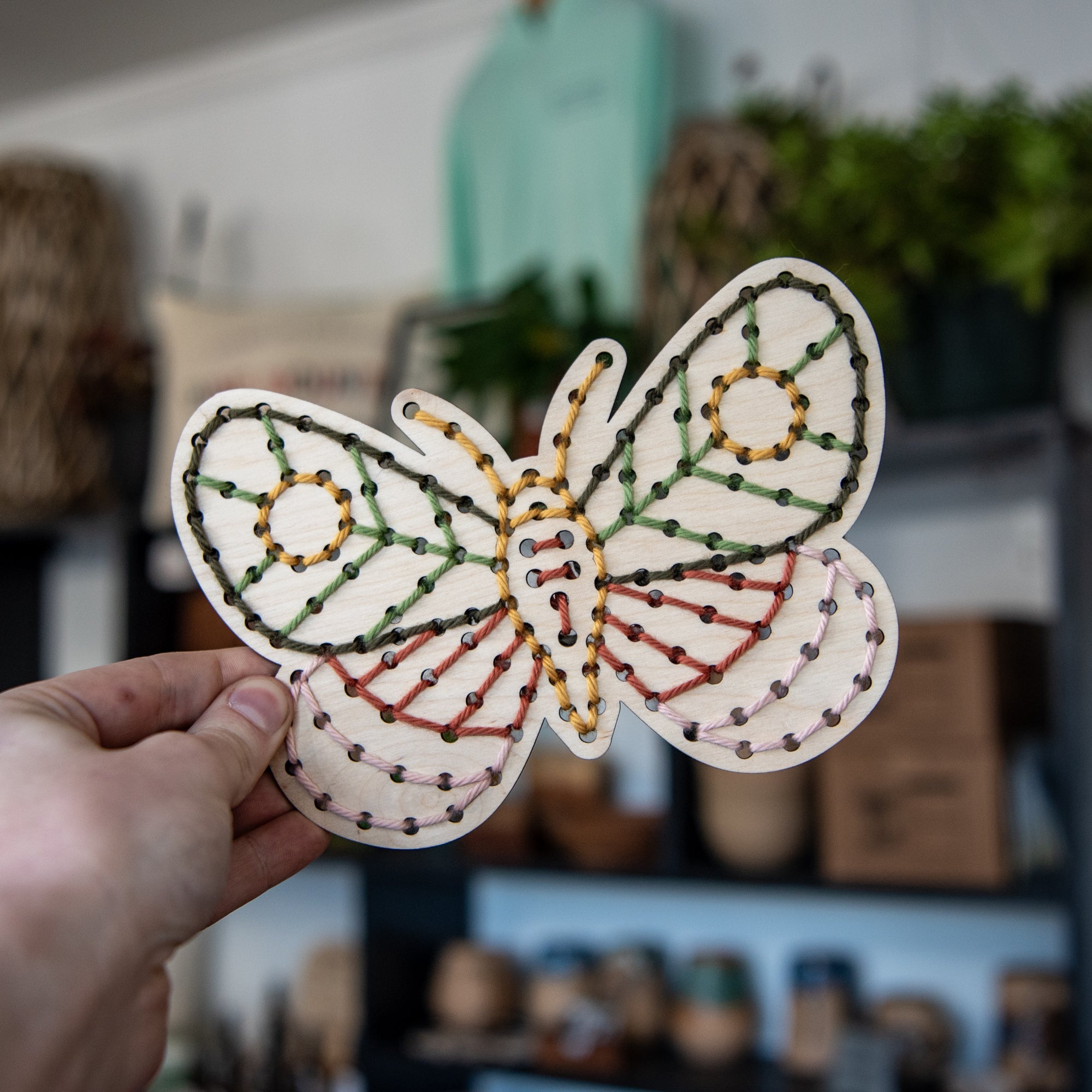 Moth Yarn Embroidery Kit by Still Magnolia, needlecraft kits main product photo
