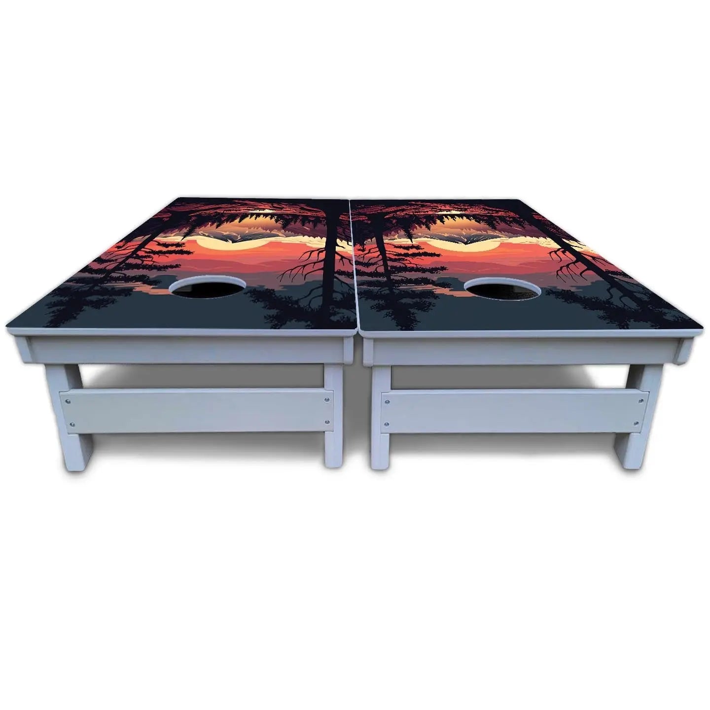 Mountain Sunset Cornhole Boards - All Weather Series Cornhole Solutions