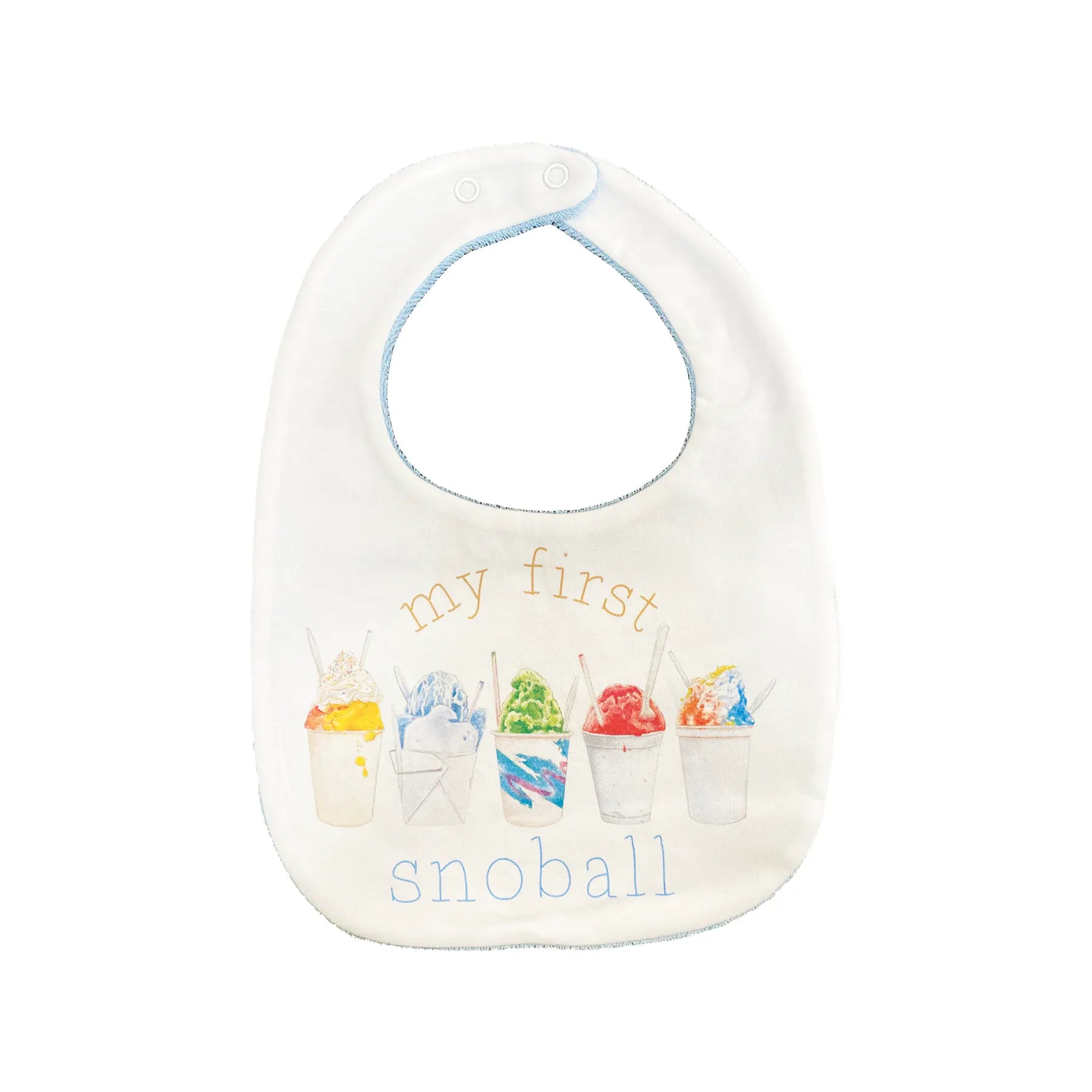 My First Snoball Organic Cotton Baby Bib by Nola Tawk, children's boutique clothing main product photo