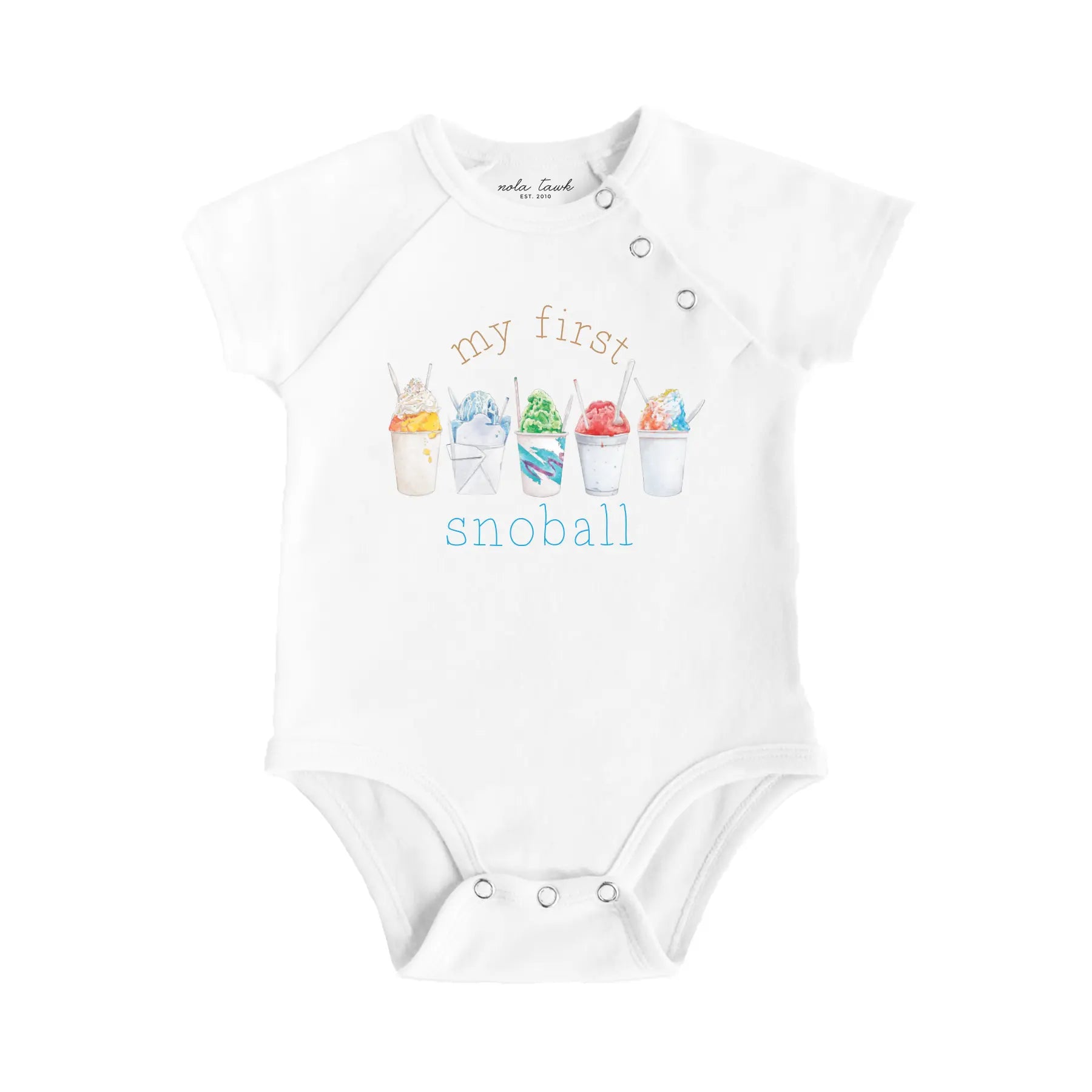 My First Snoball Organic Cotton Baby Onesie Nola Tawk
