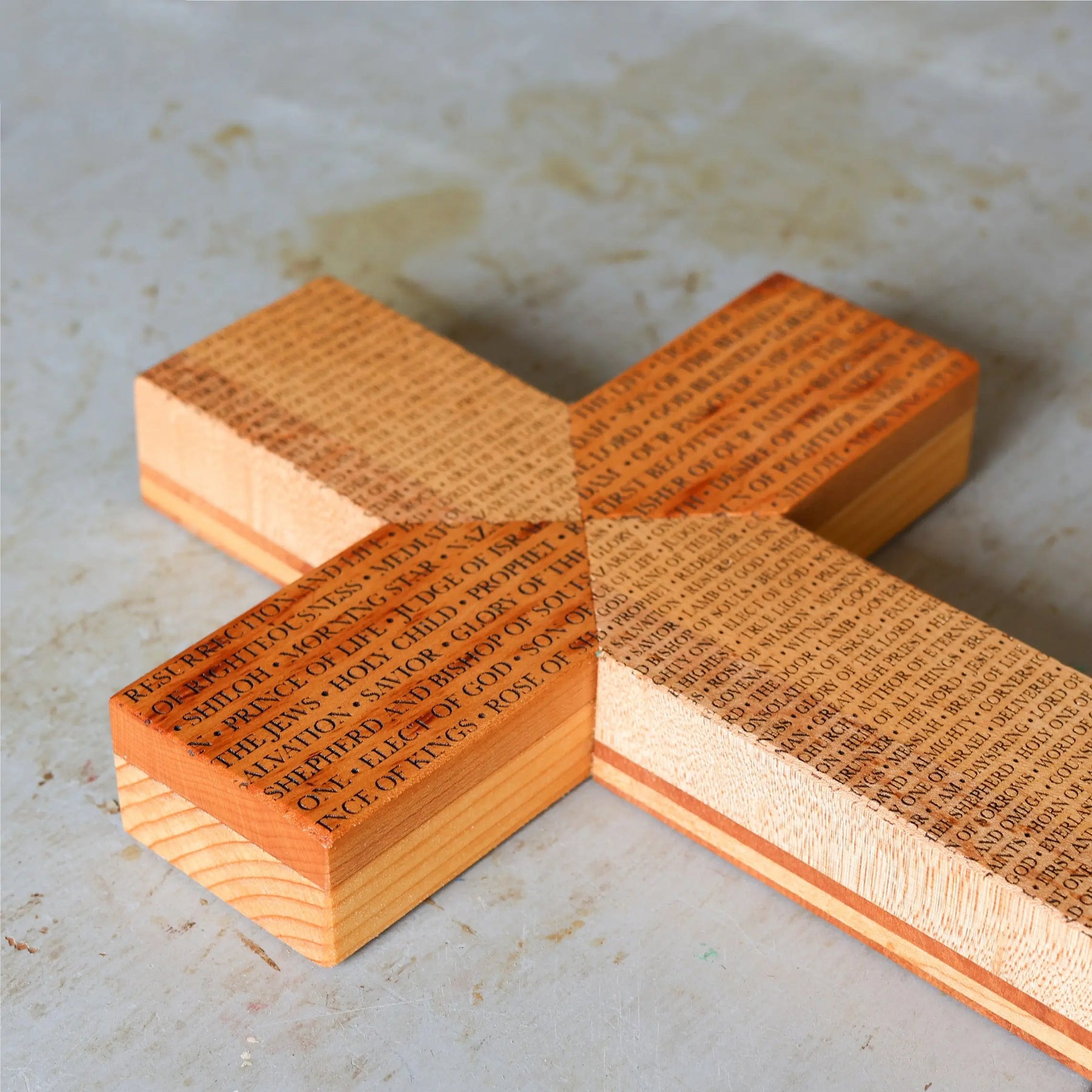 Names of the Savior Cross Dennehey Design Co.