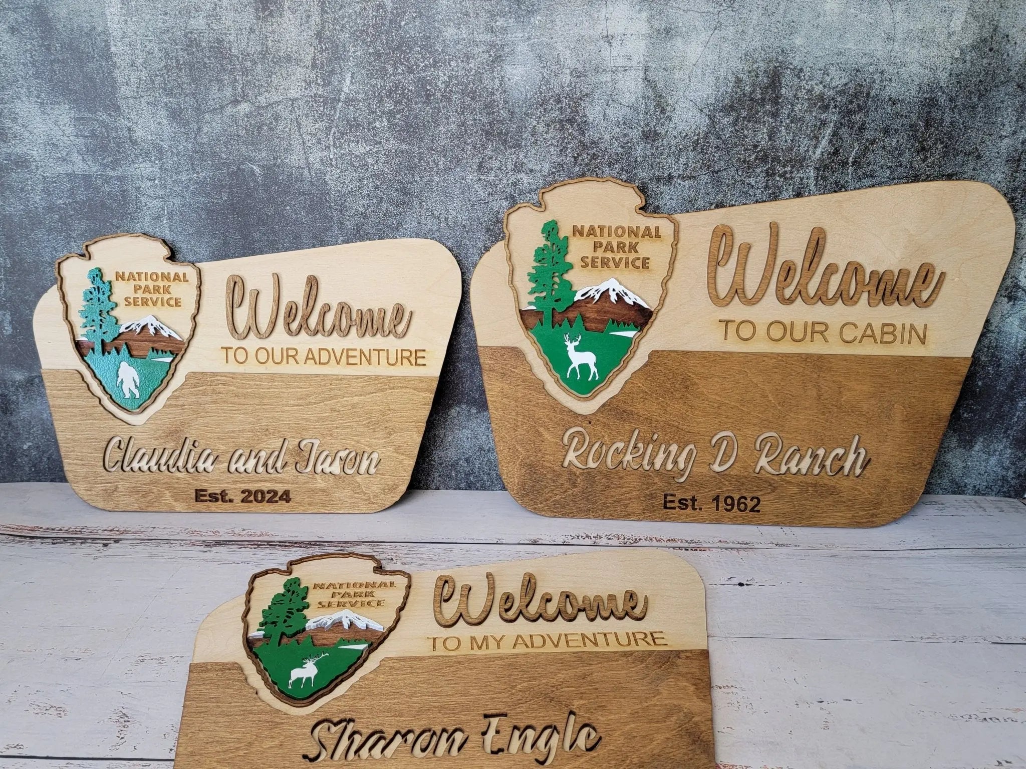 National Park Service Welcome Sign by EverLee Creations, Southern home decor main product photo