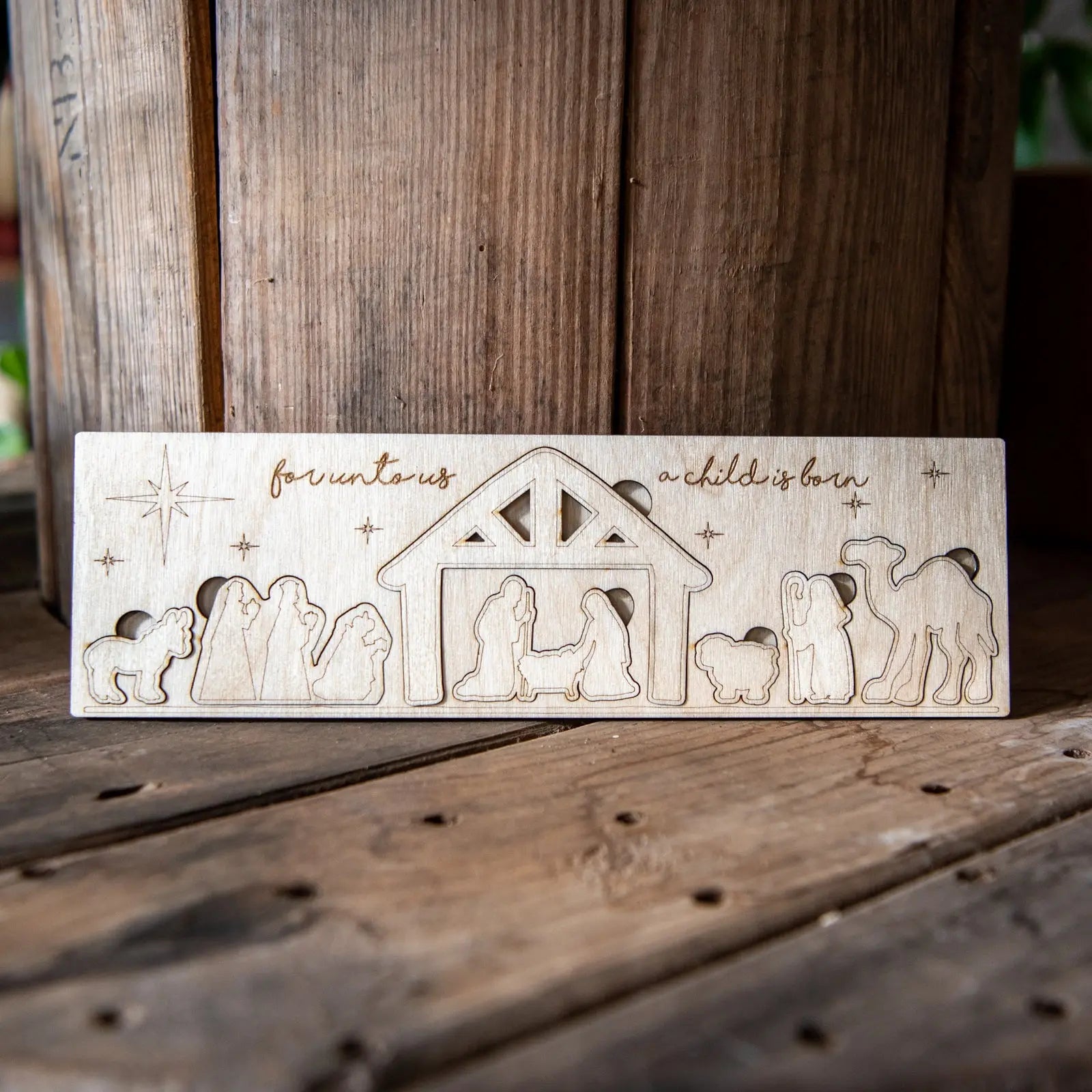 Nativity Wood Puzzle by Still Magnolia, pet accessory main product photo