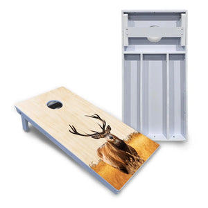 Natural Deer & Fish Cornhole Boards - All Weather Series Cornhole Solutions