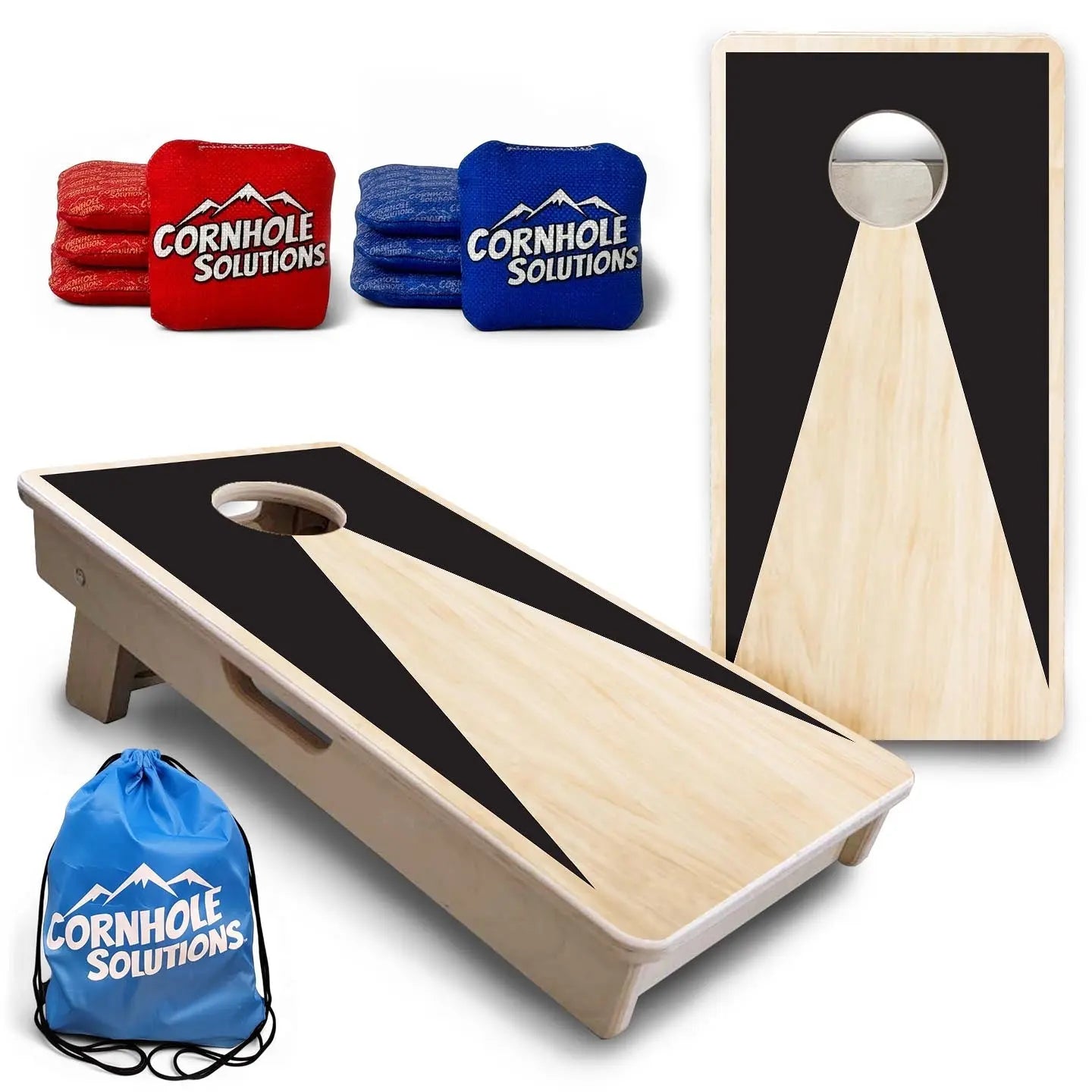 Natural Keyhole - Mini or Vacation Size Cornhole Boards by Cornhole Solutions, custom cornhole board main product photo