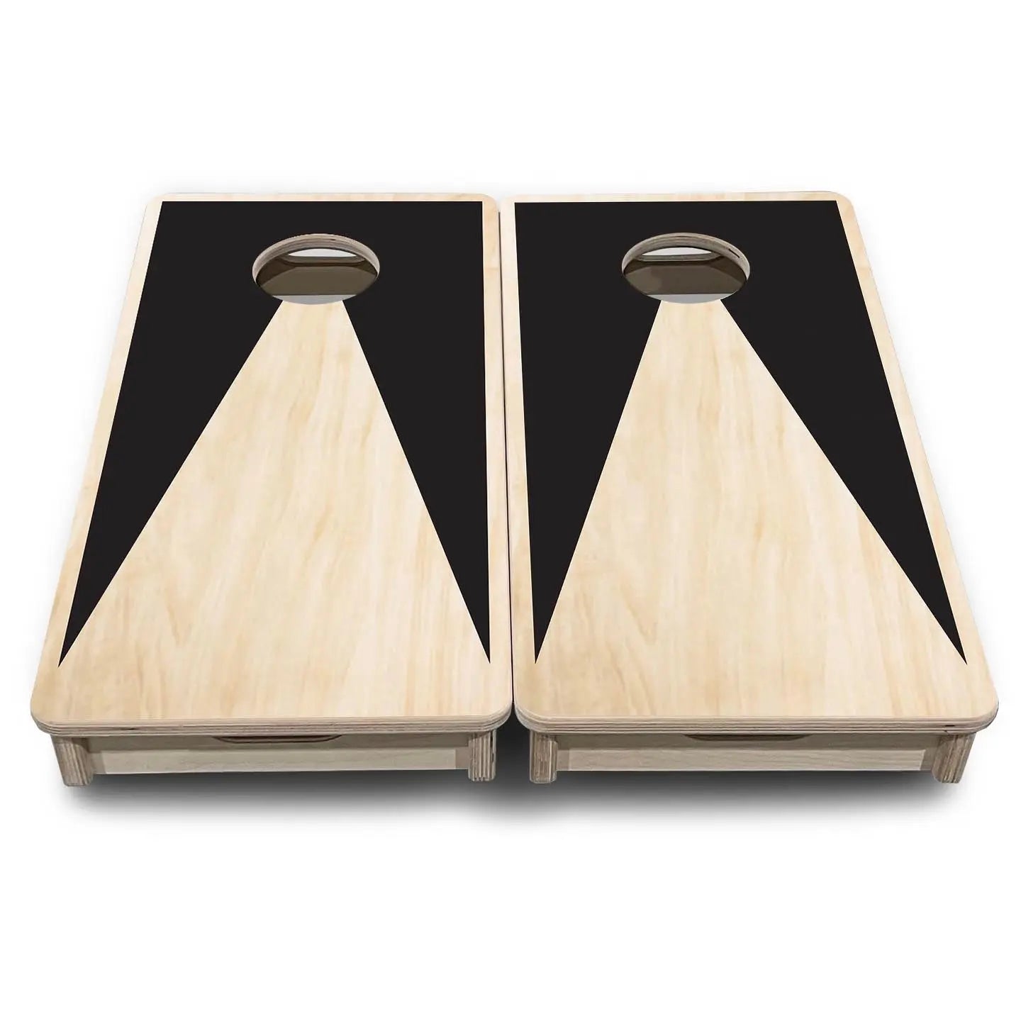 Natural Keyhole - Mini or Vacation Size Cornhole Boards by Cornhole Solutions, custom cornhole board detail photo 2