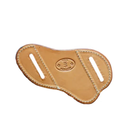 Natural Plain Knife Sheath by Texas Saddlery, leather knife sheath detail photo 2