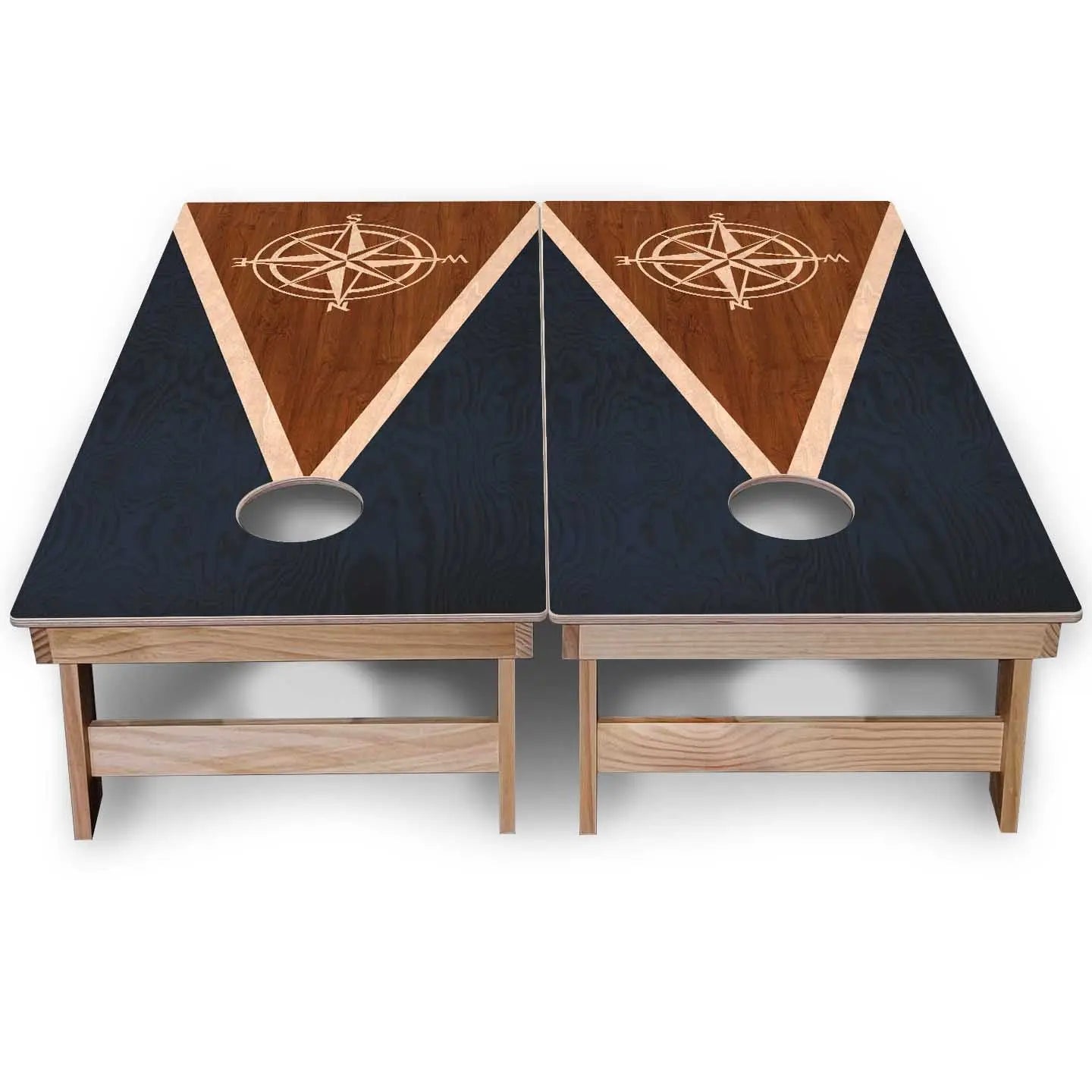 Nautical Cornhole Boards - Backyard Series Cornhole Solutions