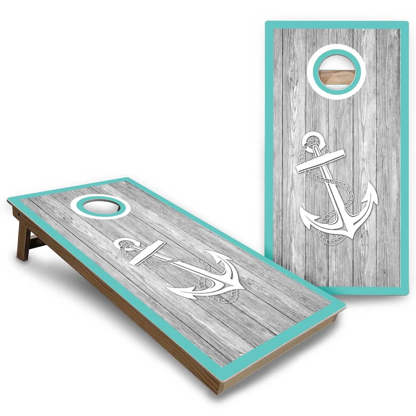 Nautical Cornhole Boards - Backyard Series Cornhole Solutions