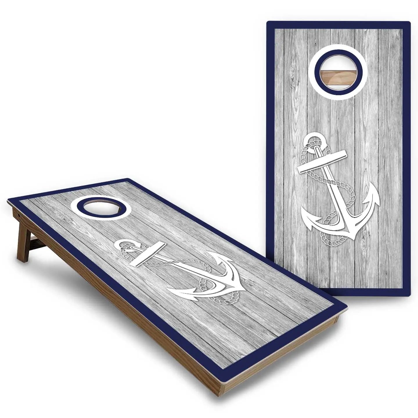 Nautical Cornhole Boards - Backyard Series Cornhole Solutions