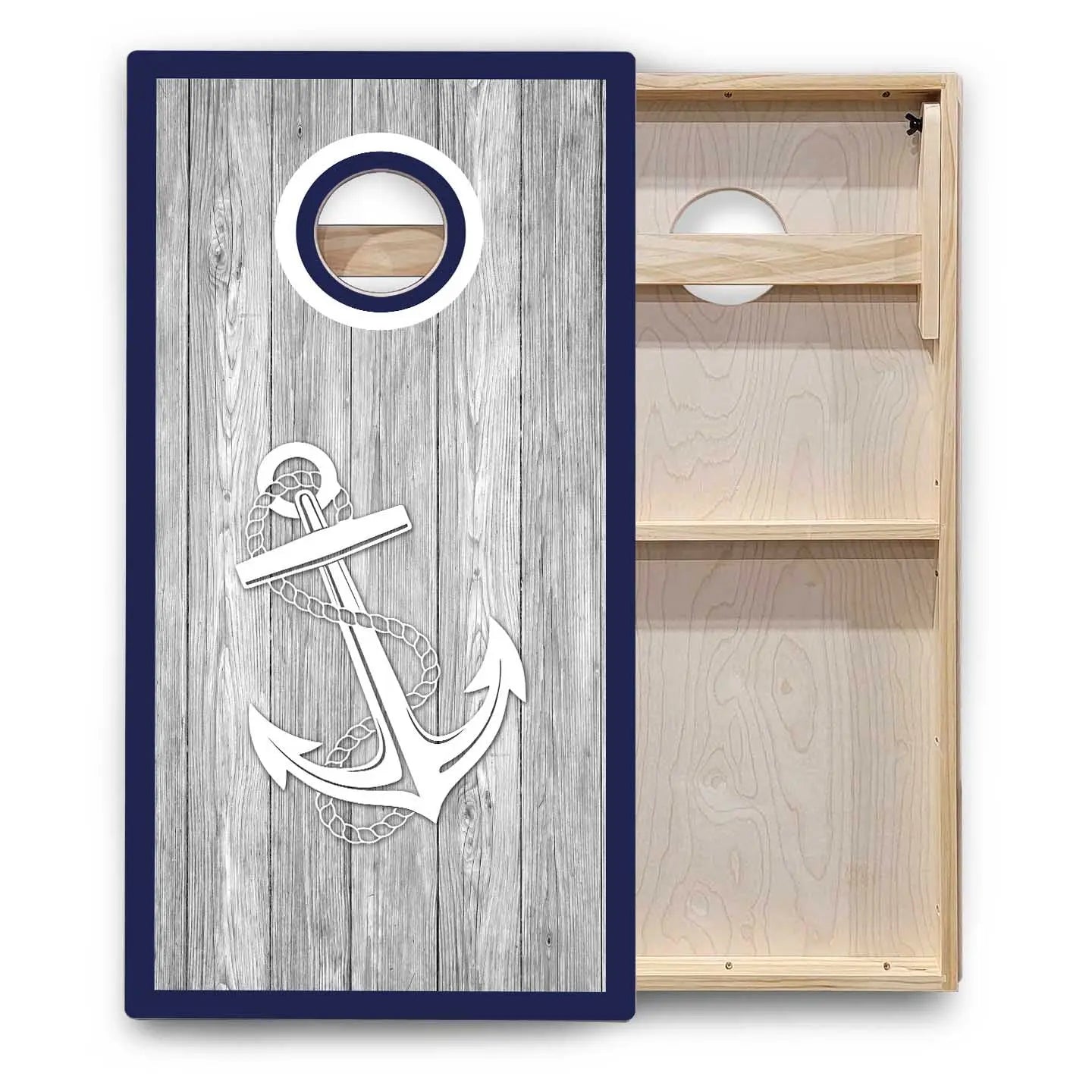 Nautical Cornhole Boards - Backyard Series Cornhole Solutions