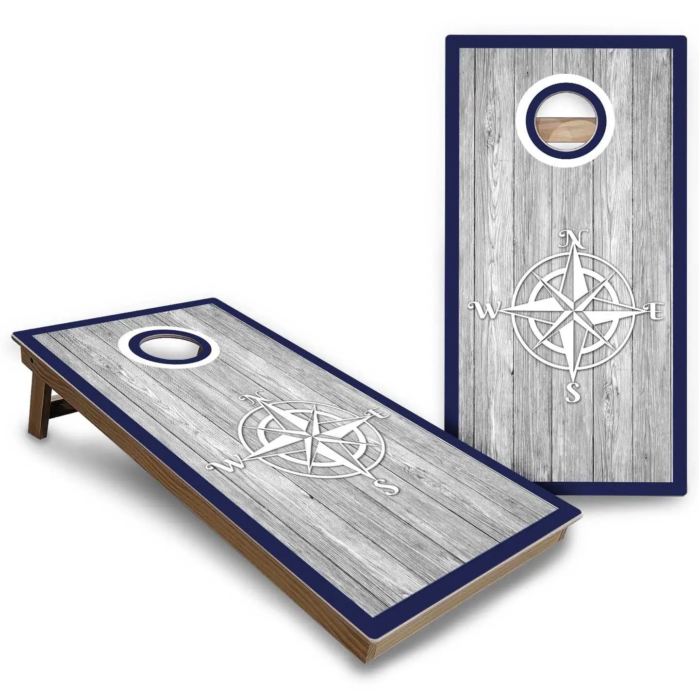Nautical Cornhole Boards - Backyard Series Cornhole Solutions