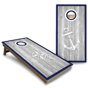 Nautical Cornhole Boards - Backyard Series Cornhole Solutions