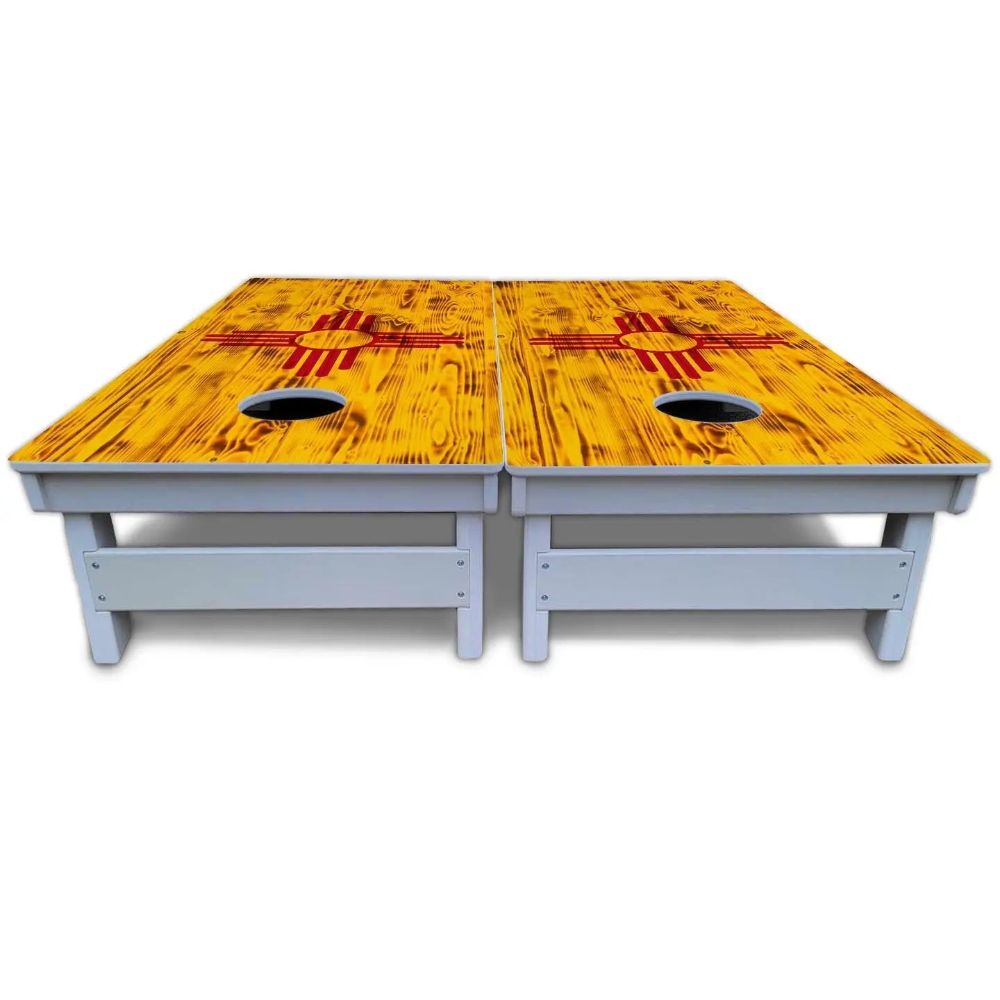 New Mexico Flag Cornhole Boards - All Weather Series Cornhole Solutions