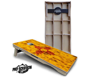 New Mexico Flag Cornhole Boards - Pro Solution Lite Series Cornhole Solutions