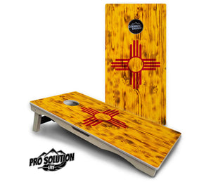 New Mexico Flag Cornhole Boards - Pro Solution Lite Series Cornhole Solutions