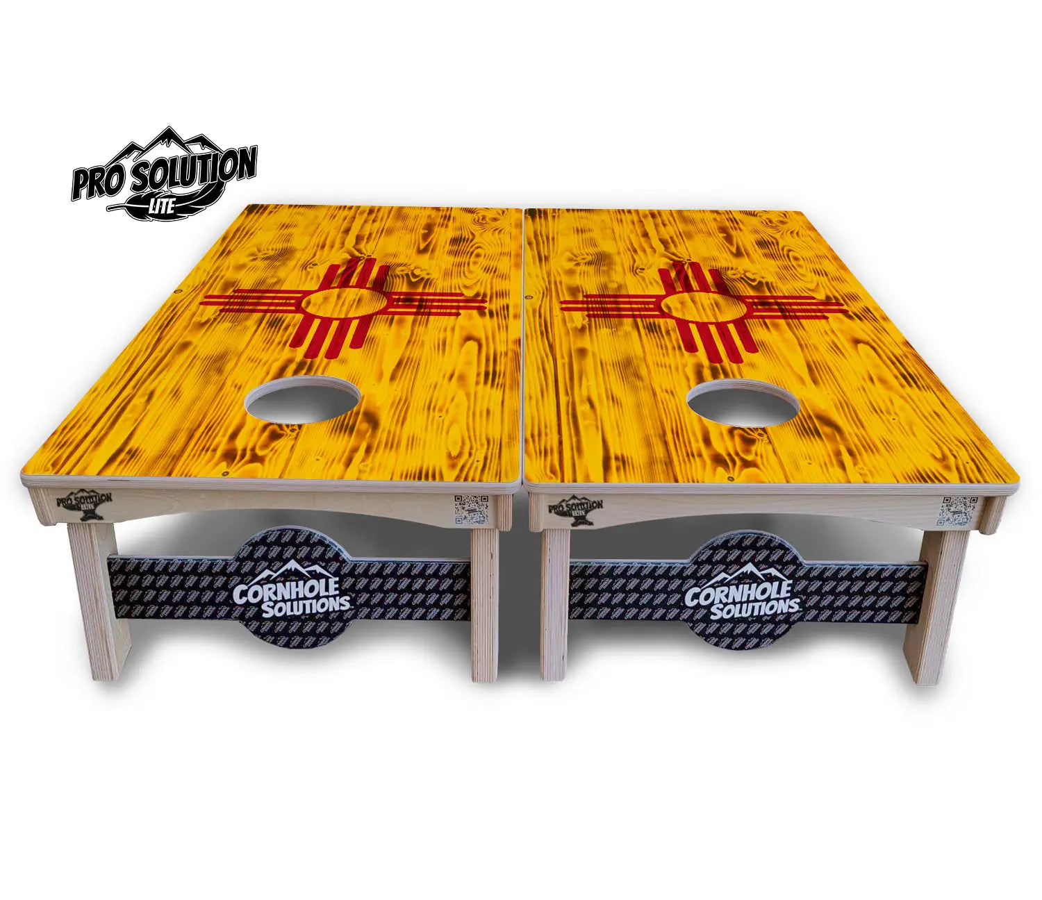New Mexico Flag Cornhole Boards - Pro Solution Lite Series Cornhole Solutions