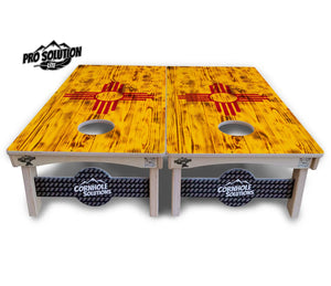 New Mexico Flag Cornhole Boards - Pro Solution Lite Series Cornhole Solutions