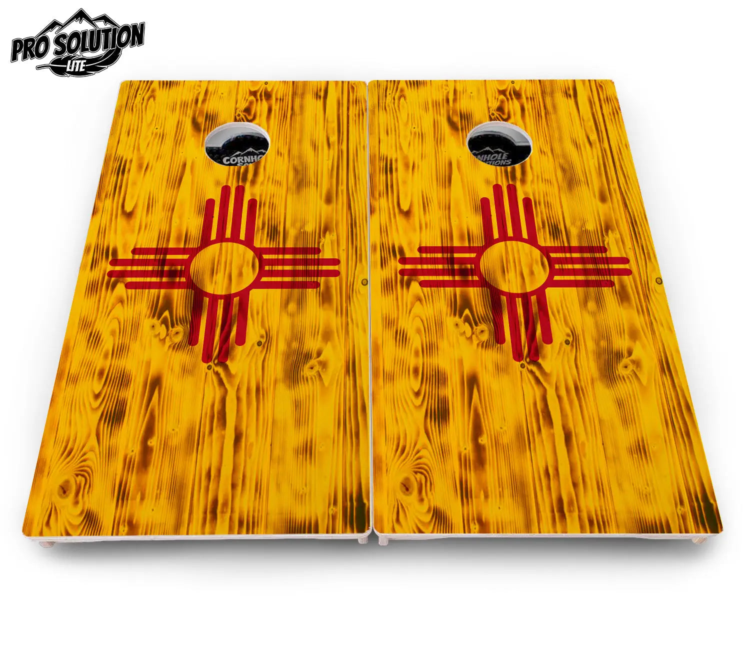 New Mexico Flag Cornhole Boards - Pro Solution Lite Series Cornhole Solutions