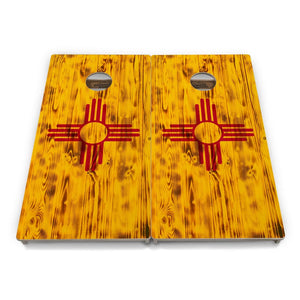 New Mexico Flag Cornhole Boards - Professional Tournament Series Cornhole Solutions
