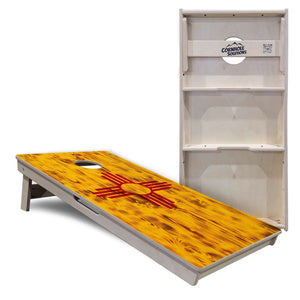 New Mexico Flag Cornhole Boards - Professional Tournament Series Cornhole Solutions
